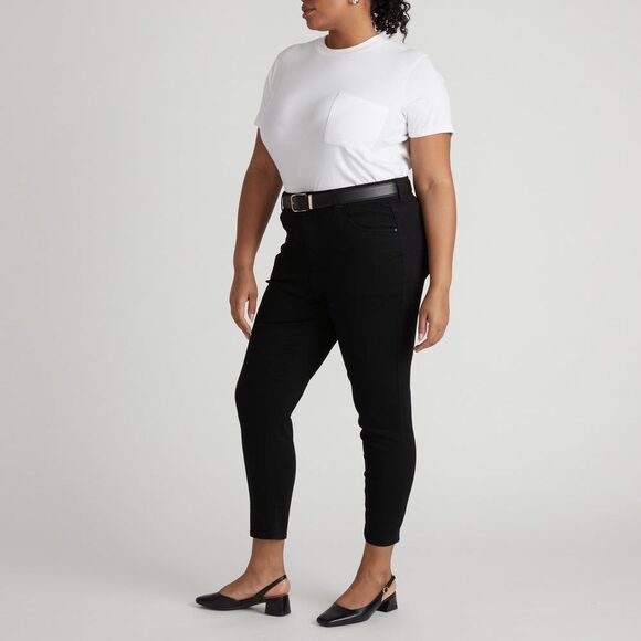 Universal Standard Black Seine High Rise Skinny Jeans 27 Inch NWT - Picture 1 of 6